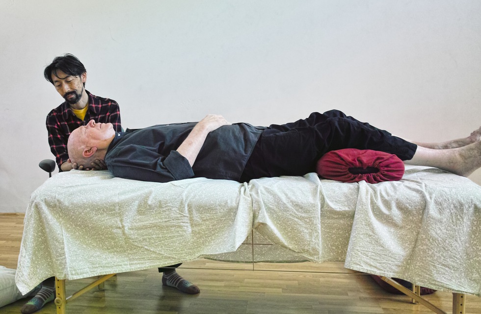 Rolfing Session in progress